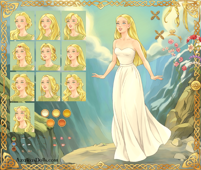 Azalea's Dress up Dolls: Goddess Freya