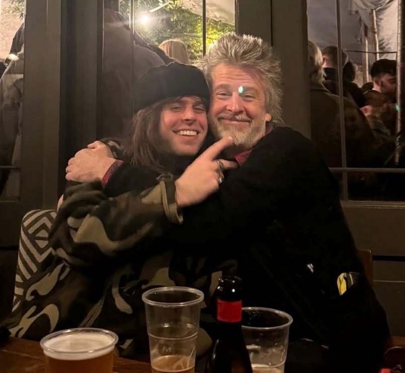 June 2025 Louis and dad Jason Starkey