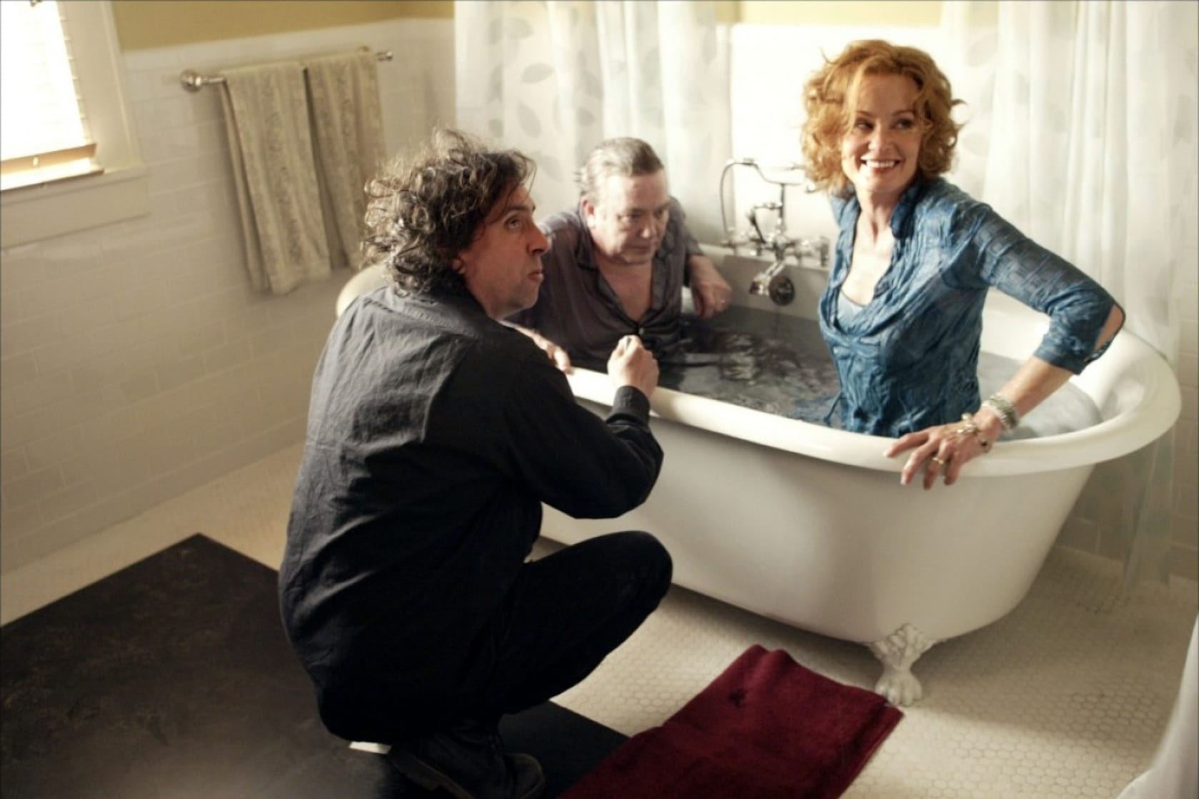 Tim Burton, Albert Finney & Jessica Lange