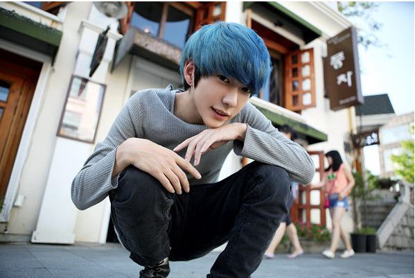 4. Park Hyung Seok's blue hair in "The Secret of Angel 2" - wide 2