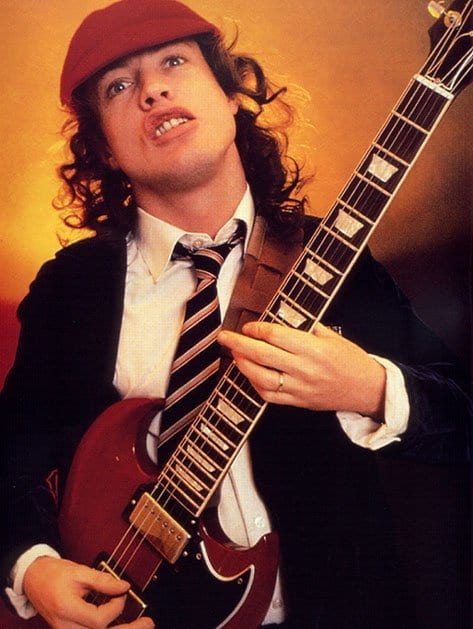 angus young red suit