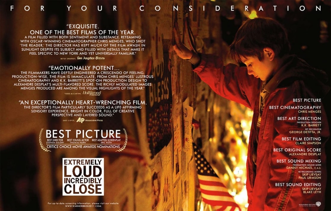 extremely loud and incredibly close soundtrack