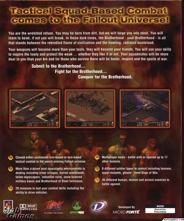 Fallout Tactics: Brotherhood of Steel free downloads