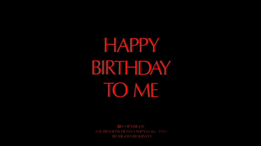 Happy Birthday to Me