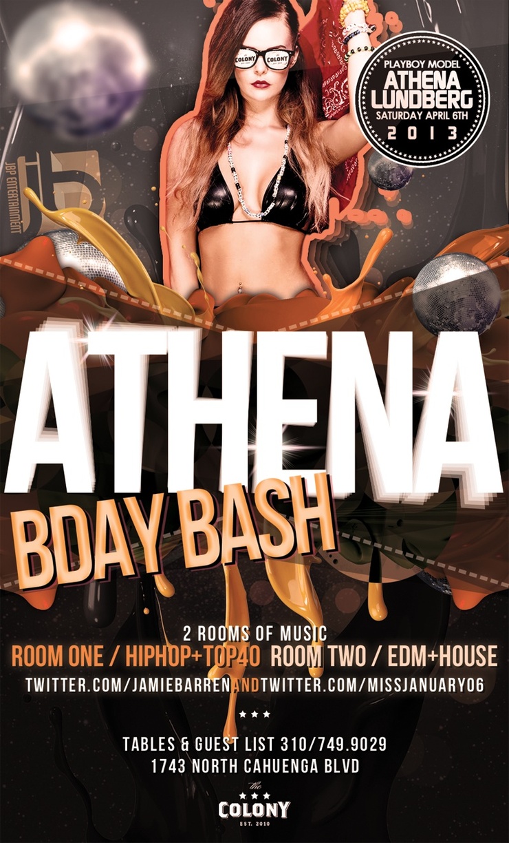 Playboy Model Athena Lundberg Birthday at Colony L