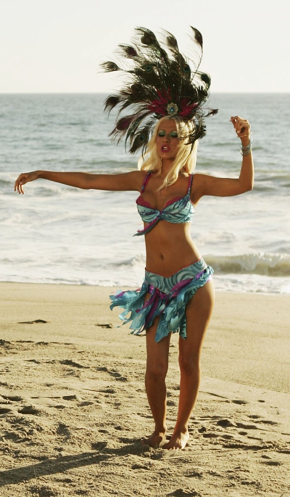 Christina Aguilera Figure - At the Beach