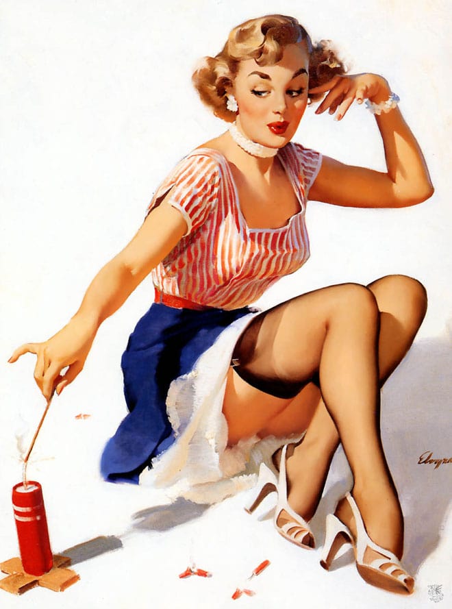 Picture Of Gil Elvgren All His Glamorous American Pin Ups Th