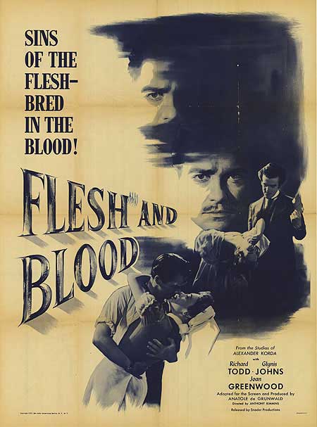 My flesh and blood. The Flesh and the Fiends 1960 Постер плакат.