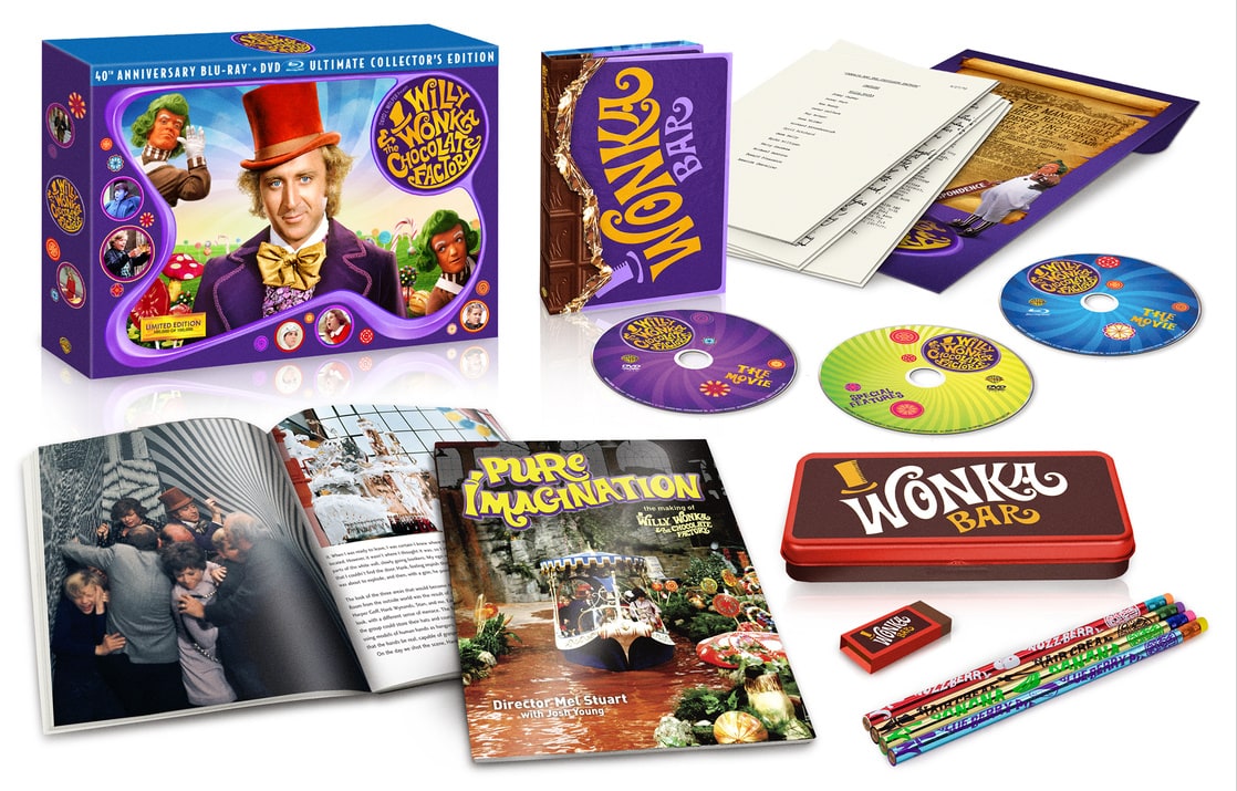 Willy Wonka & the Chocolate Factory (Three-Disc 40th Anniversary Collector's Edition Blu-ray/DVD Com