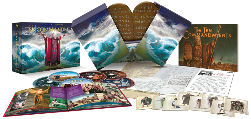 The Ten Commandments (Six-Disc Limited Edition Blu-ray/DVD Combo Gift Set)