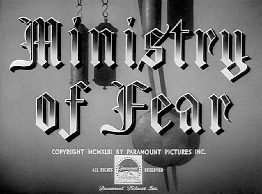 Ministry of Fear 