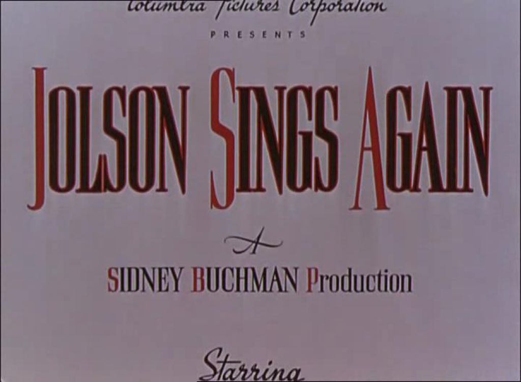 Jolson Sings Again