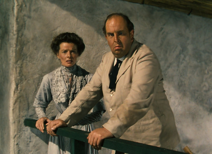 Katharine Hepburn and Robert Morley