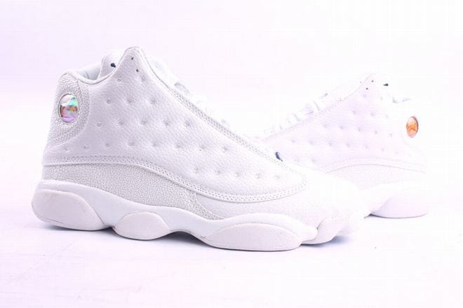 all white jordan 13