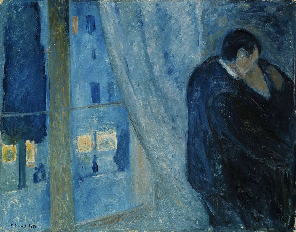 Kiss by the Window, 1892 (Edvard Munch)