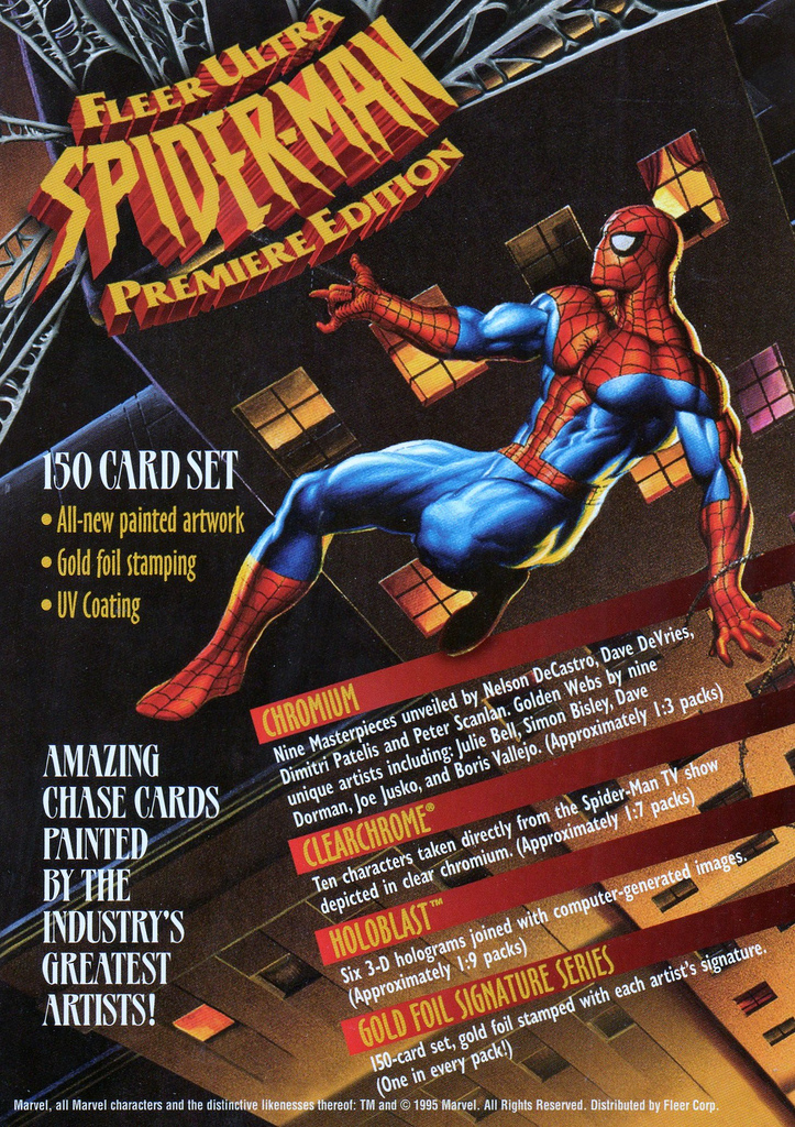 Picture Of 1995 Fleer Ultra Spider Man Trading Cards