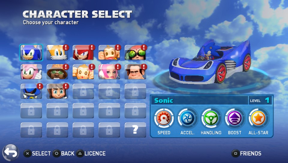 Sonic & All Stars Racing Transformed