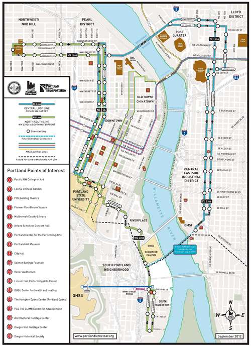 Picture of Streetcar Route Map