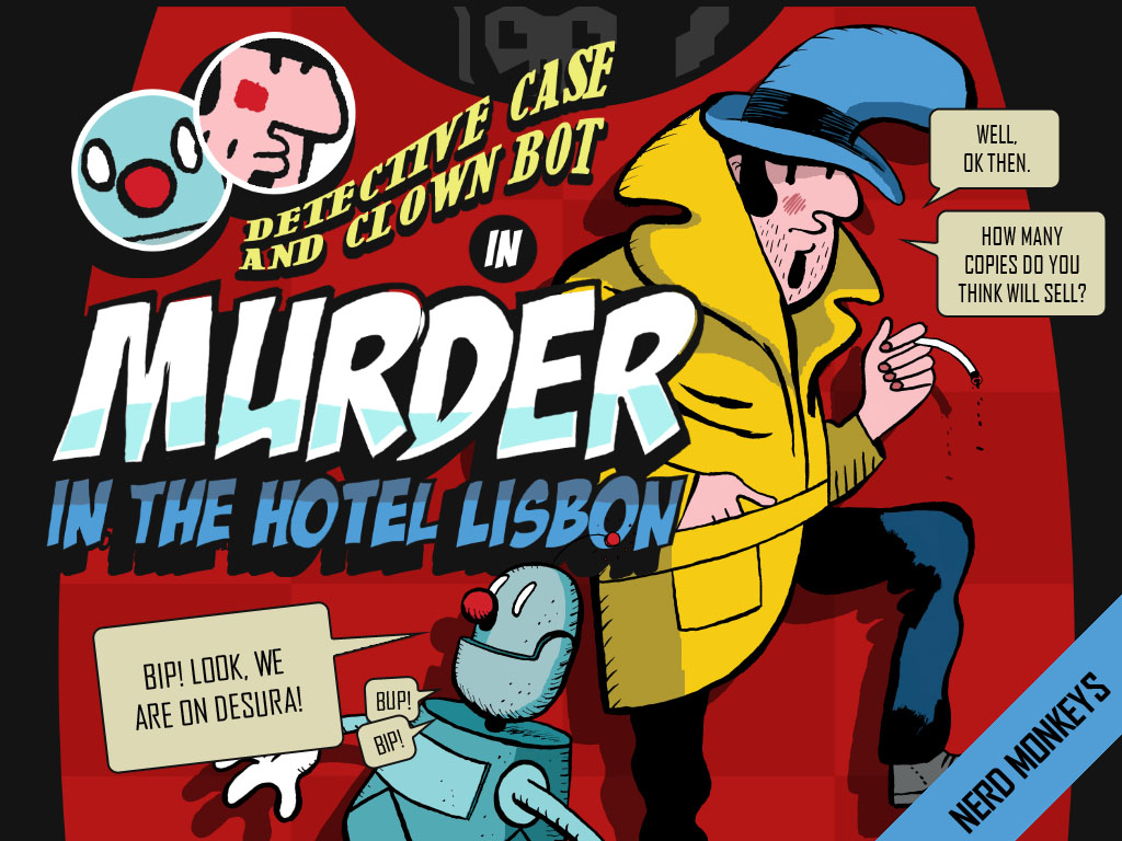 Detective Case and Clown Bot in: Murder in the Hotel Lisbon
