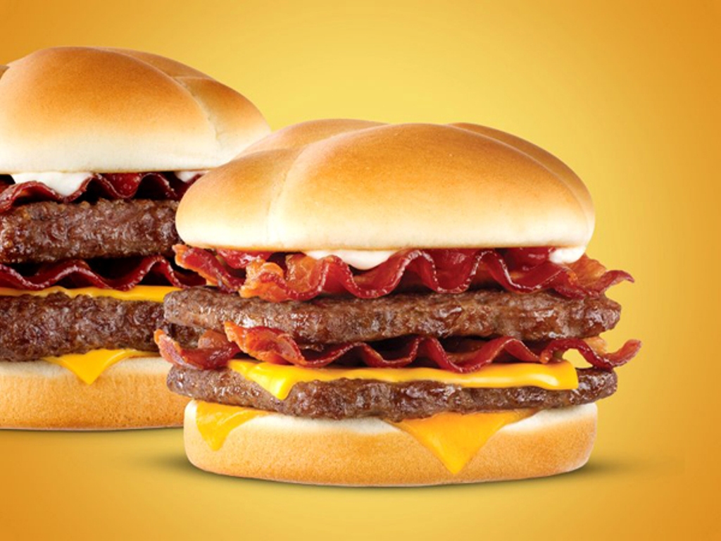 Wendy's Cheddar Lovers Bacon Cheeseburger