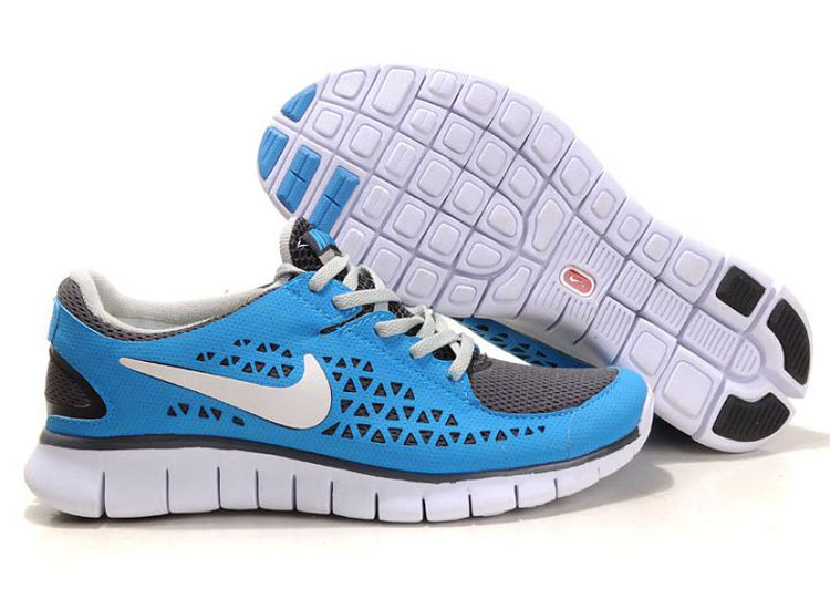 Mens Nike Free Run RoyalGrey-Red Running Shoe