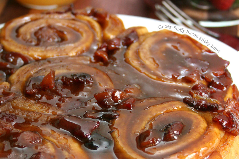Gooey Fluffy Bacon Sticky Buns