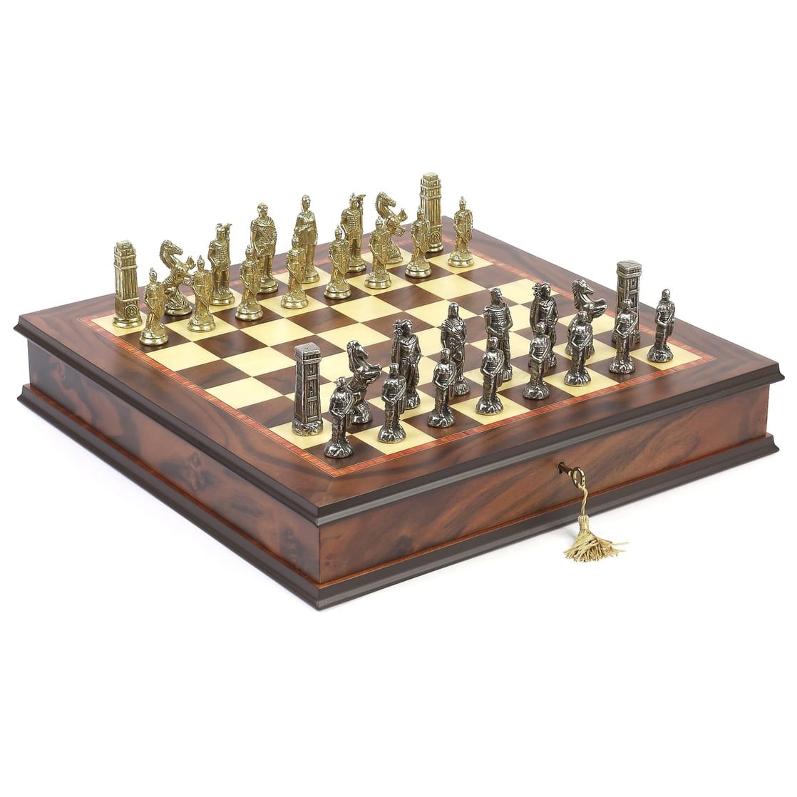 Hannibal Roman Metal Chess Set