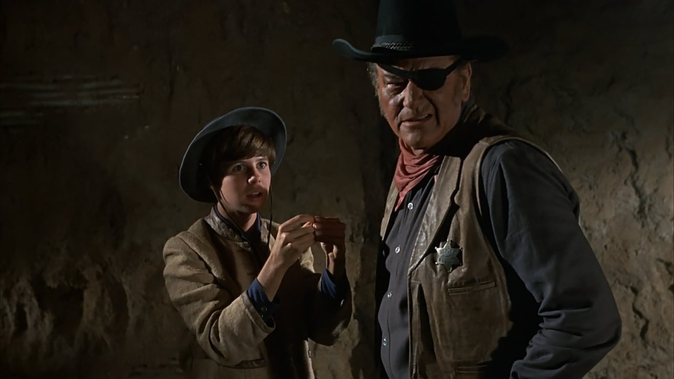 Kim Darby and John Wayne