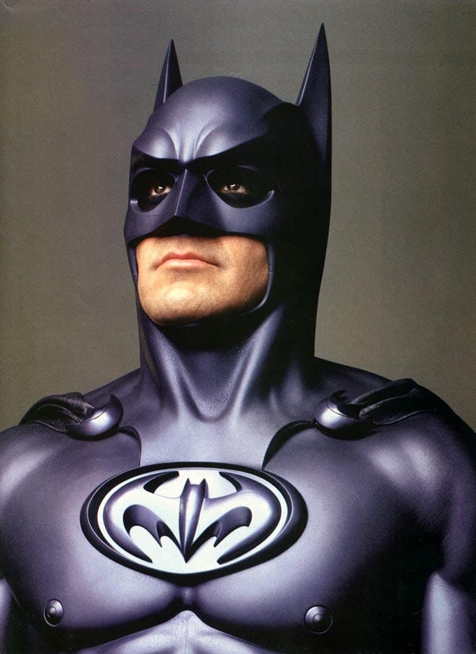 George Clooney As Batman In Batman & Robin (1997) Batman And Robin 1997