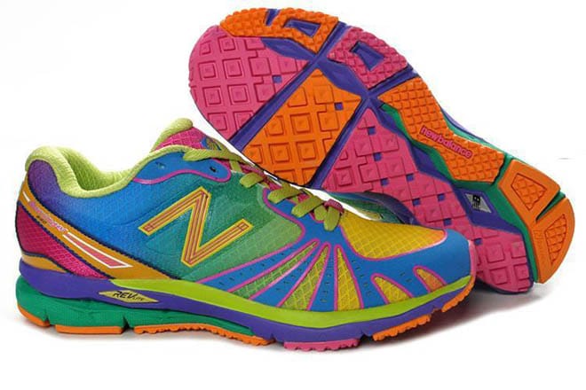 womens new balance rainbow shoes