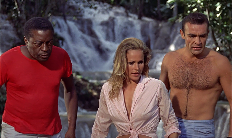 John Kitzmiller, Ursula Andress and Sean Connery