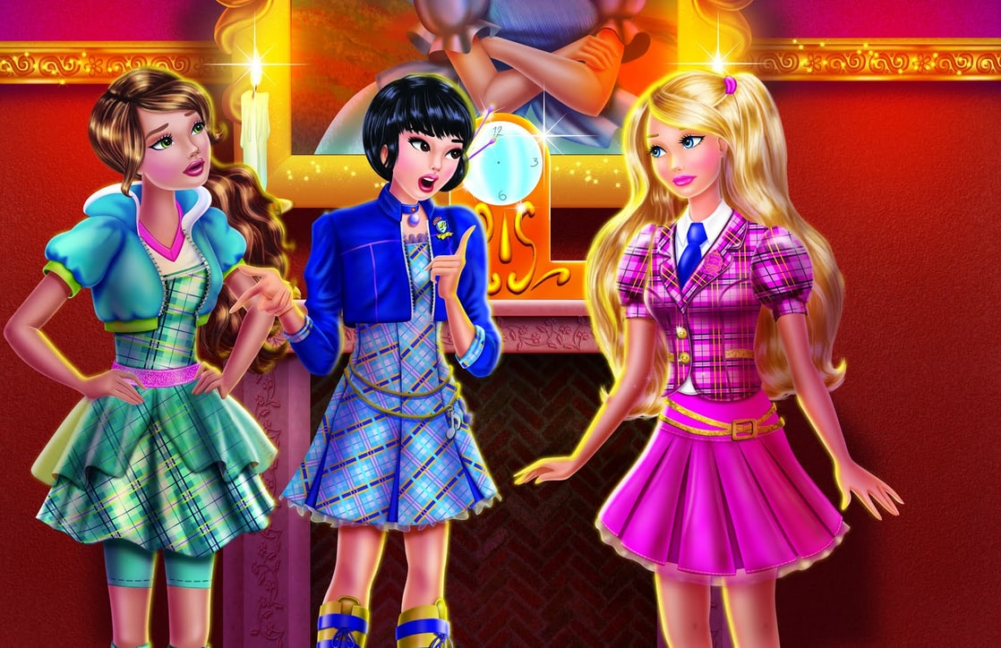 www barbie princess charm school games