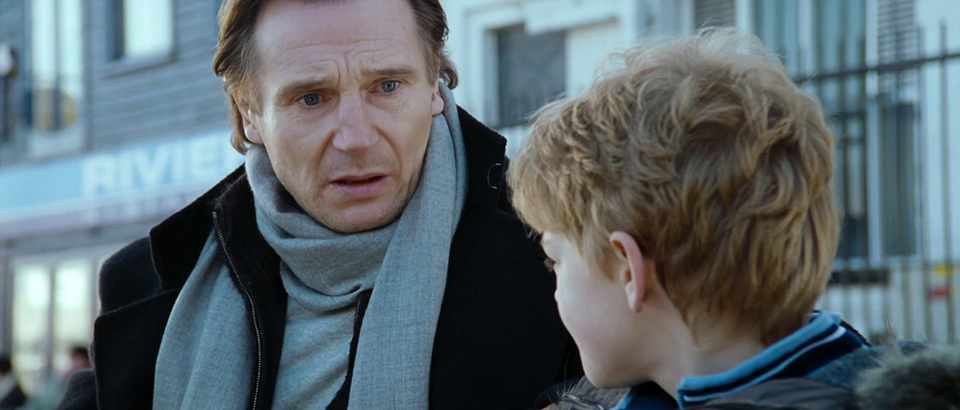 Liam Neeson and Thomas Brodie-Sangster