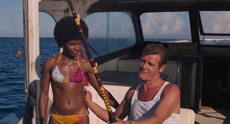 Gloria Hendry And Roger Moore