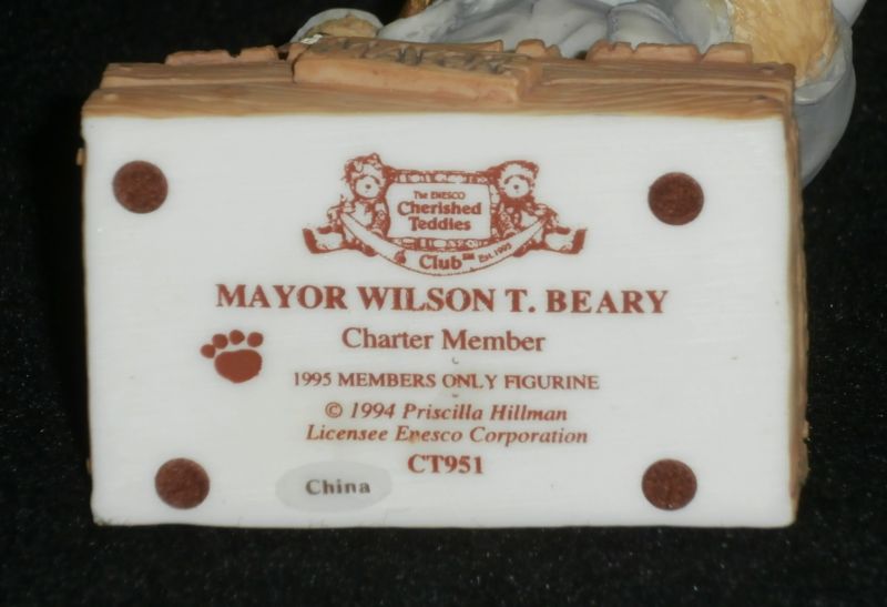 Cherished Teddies: Mayor Wilson T. Beary