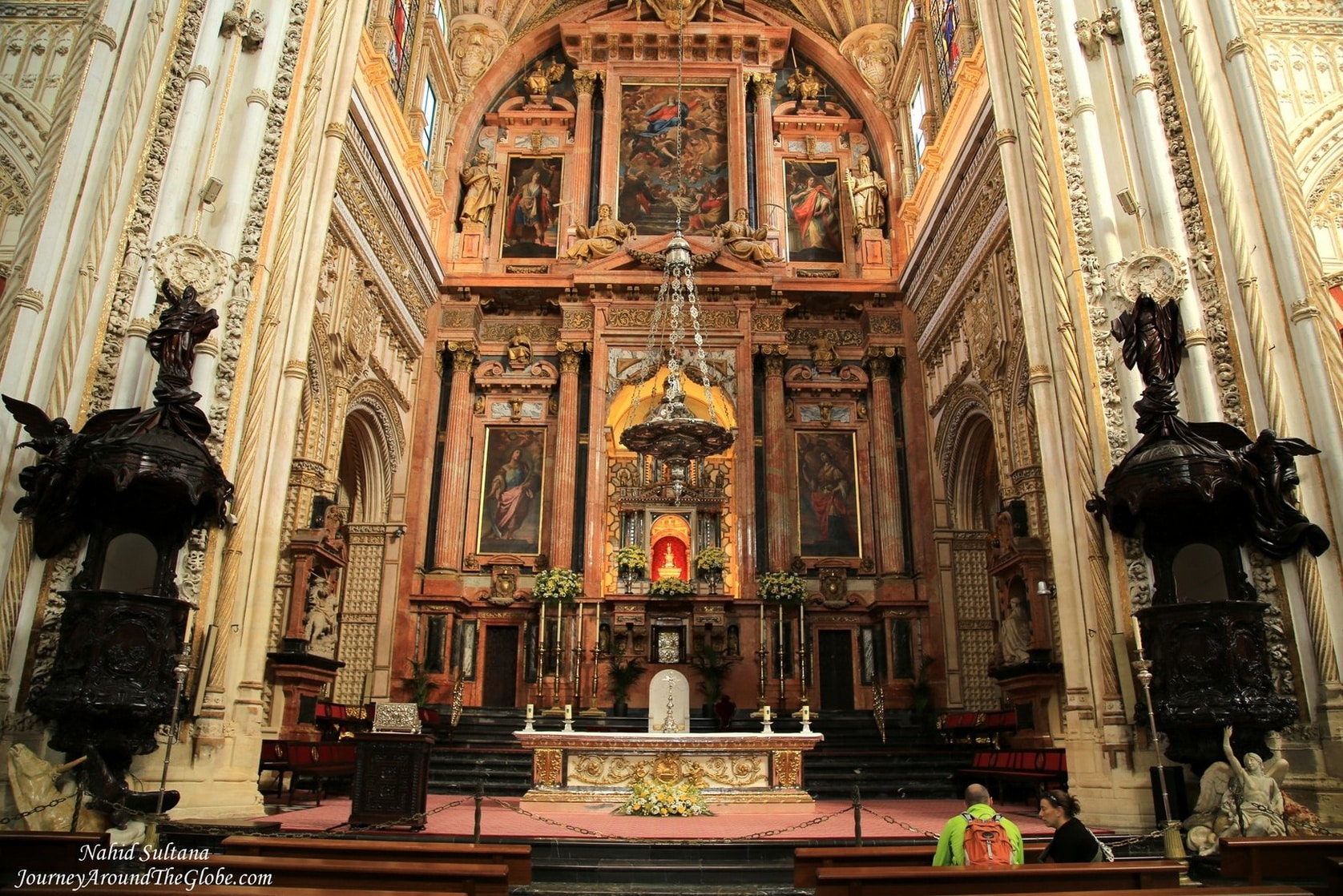 Main altar of Mosque Cathedral in Cordoba, Spain