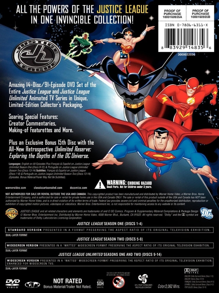 justice league the complete animated series blu ray