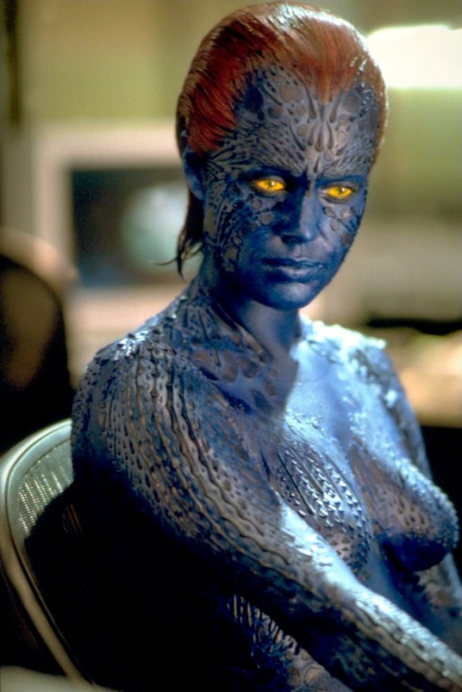 Image of Raven / Mystique (Rebecca Romijn & Jennifer Lawrence)