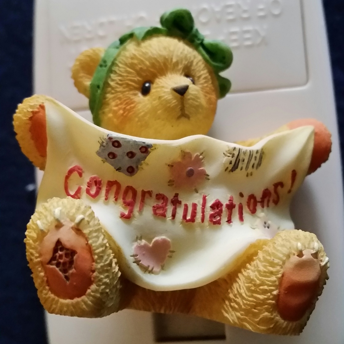 Cherished Teddies - Medicine Bottle  (Congratulations - 