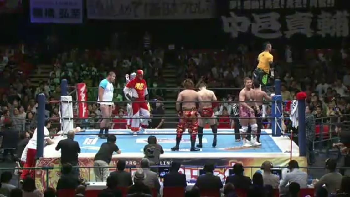 BUSHI, Captain New Japan, KUSHIDA & Manabu Nakanishi vs. YOSHI-HASHI & Yujiro Takahashi & Alex Koslov & Rocky Romero (NJPW, Power Struggle 2013)
