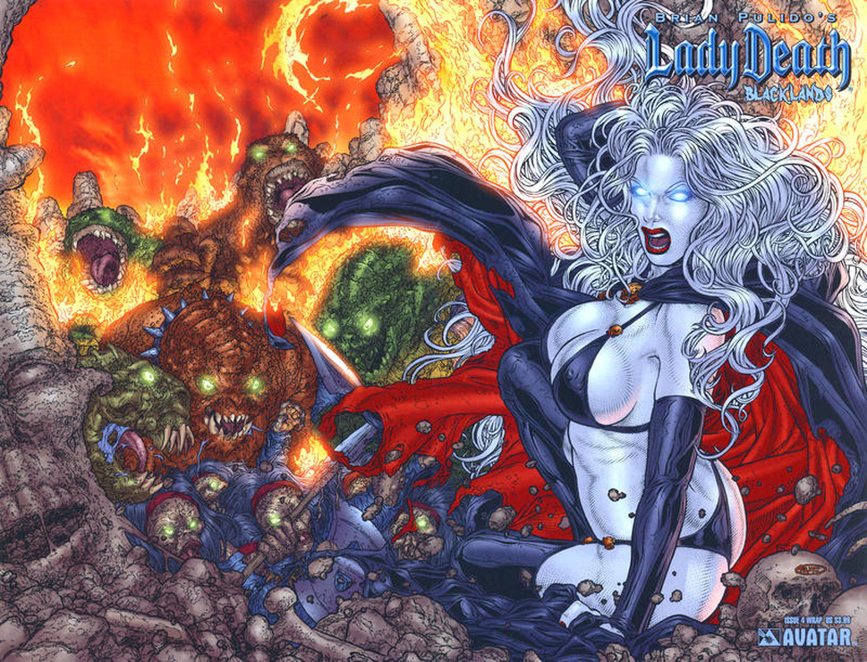 Brian Pulido's Lady Death: The Wicked #1/2 Gold Foil Edition