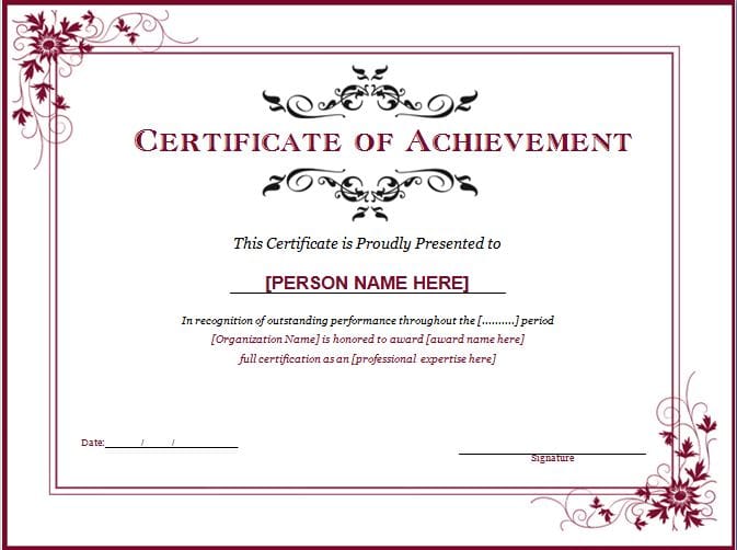 achievement-award-certificate