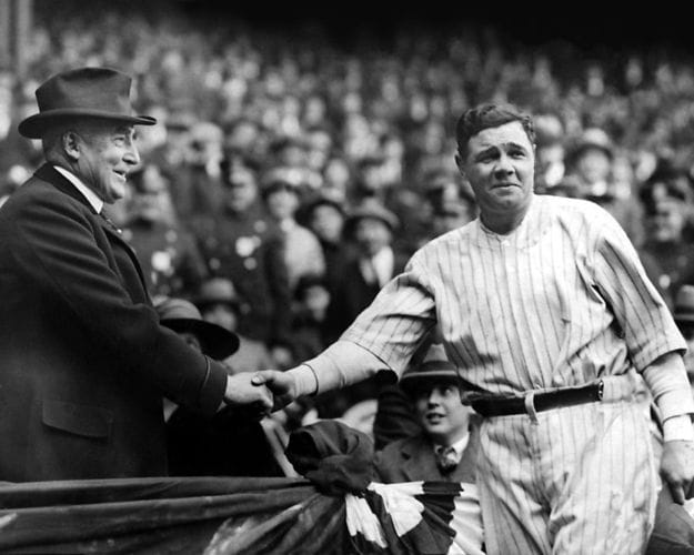 President Harding, Babe Ruth