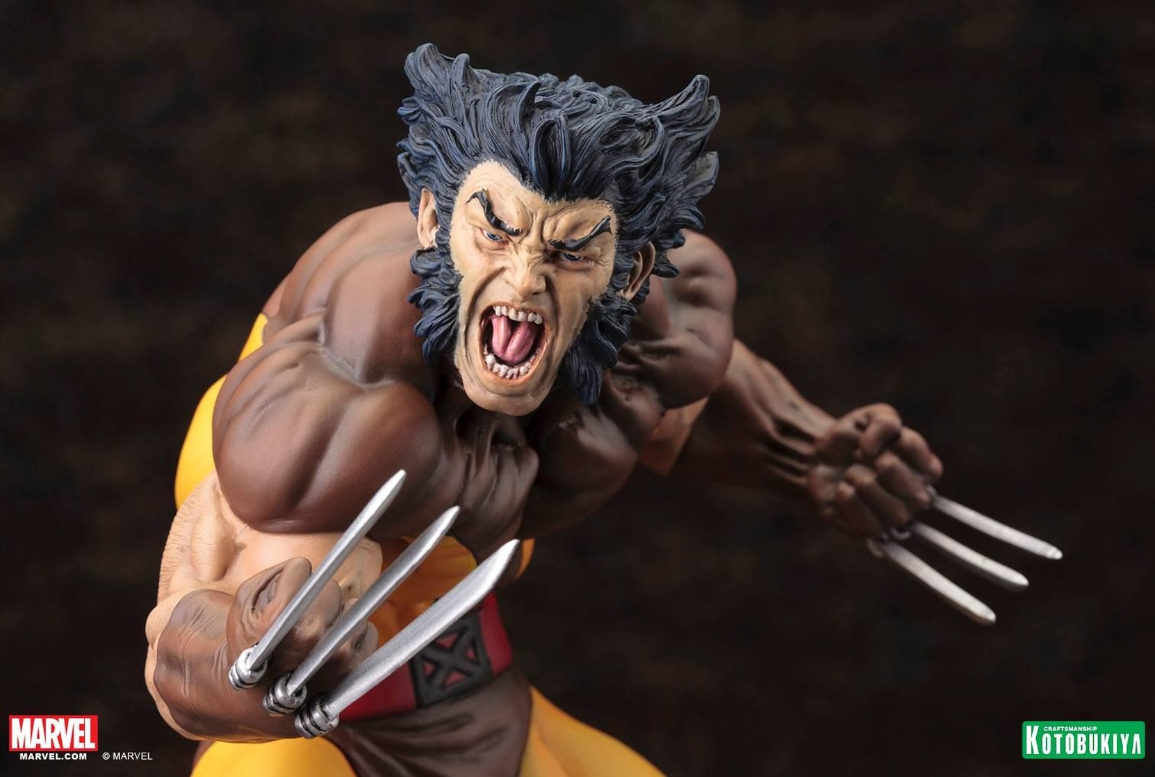 Kotobukiya Marvel Comics Wolverine (Brown Costume Version) Danger Room Sessions Fine Art Statue