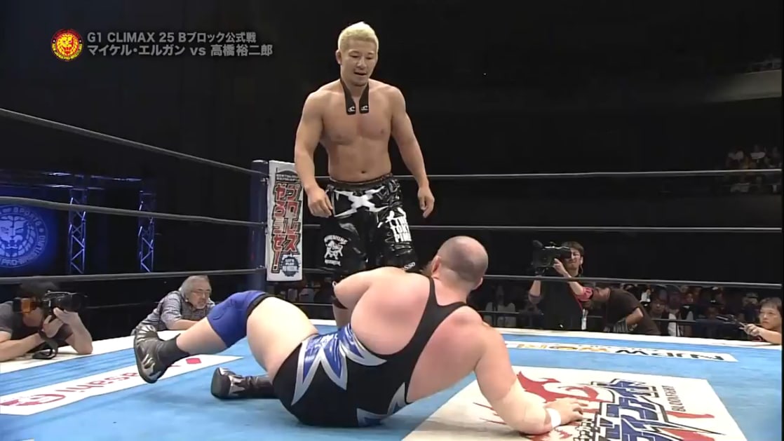 Yujiro Takahashi vs. Michael Elgin (NJPW, G1 Climax 25 Day 10)