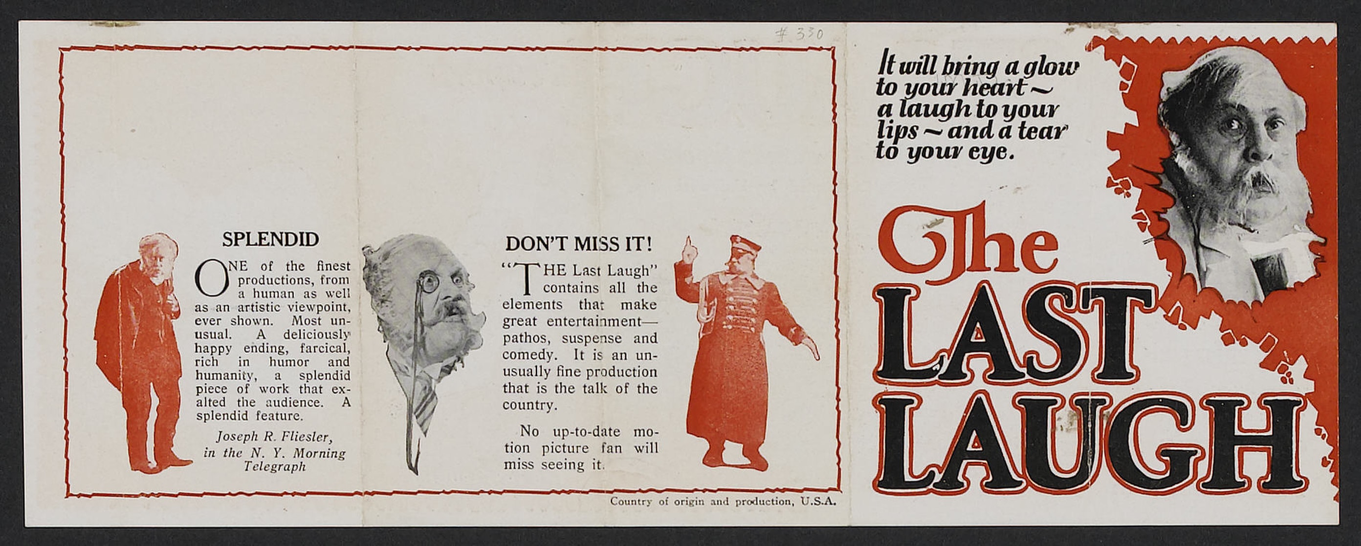 The Last Laugh 1924 Picture