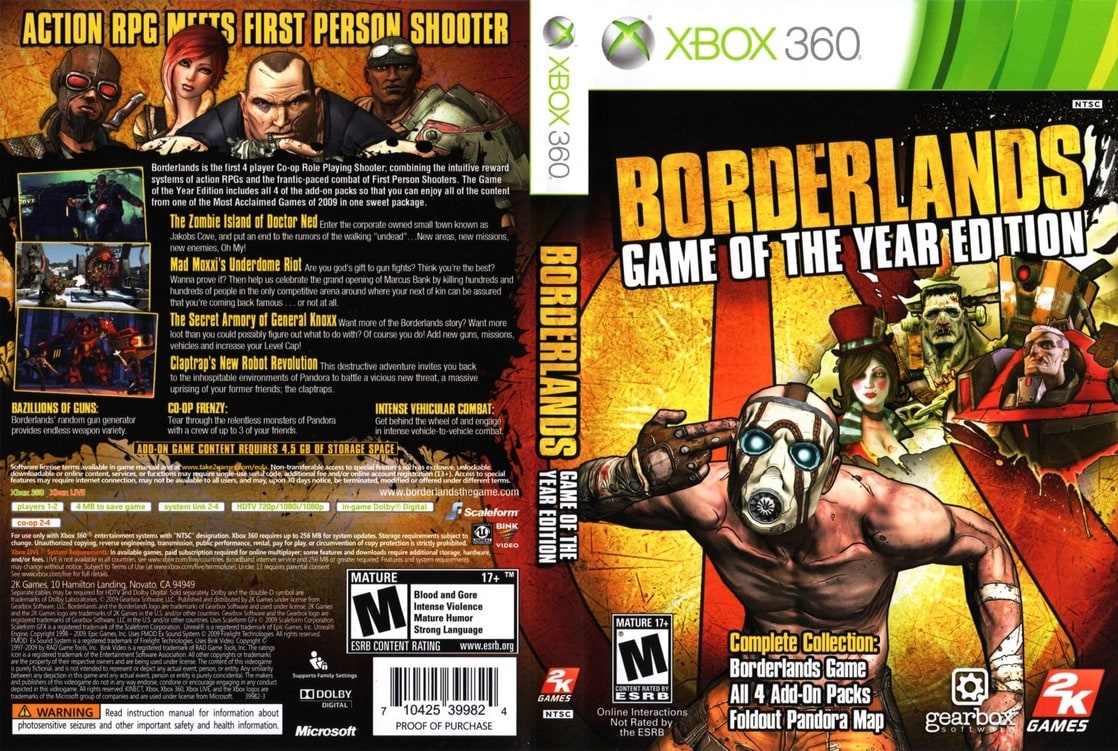 Borderlands game of the year edition описание