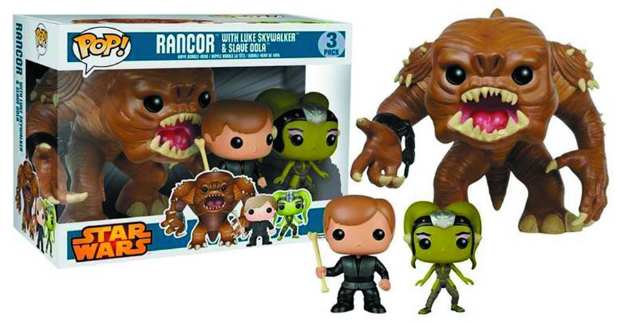 Star Wars Pop! Vinyl: Rancor, Luke Skywalker and Oola Box Set
