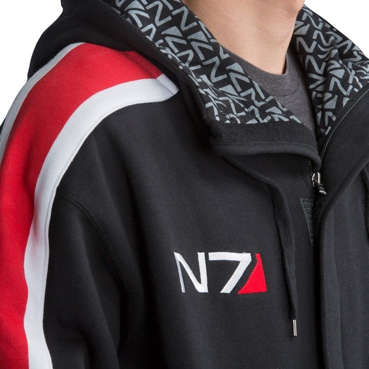 Image Of N7 Elite Armor Stripe Hoodie Mass Effect   740full N7 Elite Armor Stripe Hoodie (mass Effect) 