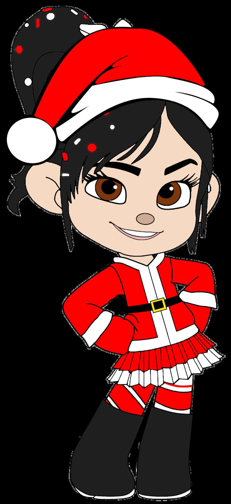 Vanellope as Mrs Claus